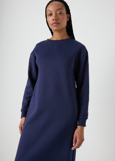 Navy Midi Sweater Dress