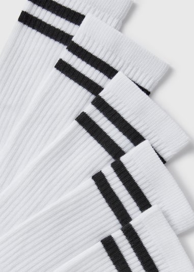 5 Pack White Sports Socks