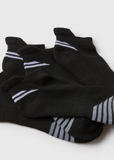 5 Pack Black Trainer Socks