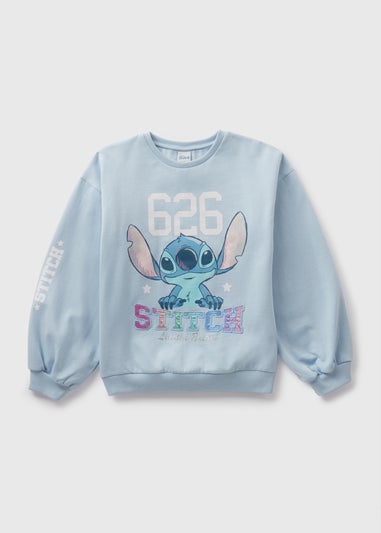 Disney Kids Blue Stitch Sweatshirt (7-13yrs)