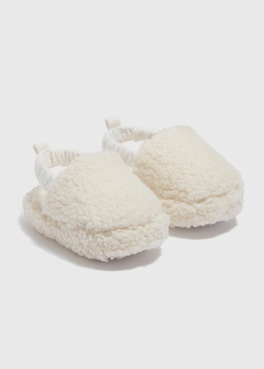 Baby Cream Fur Slippers (Newborn-18mths)