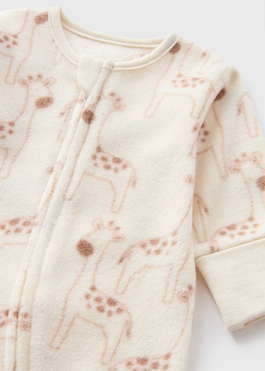 Baby Giraffe Fleece Sleepsuit (Newborn-18mths)