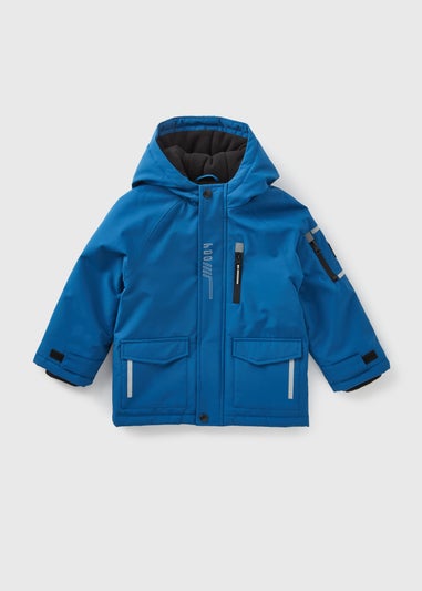 Boys Blue Parka Coat (1-7yrs)