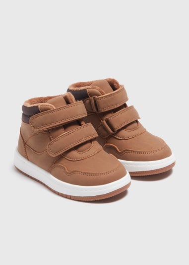 Boys Tan High Top Boots (Younger 4-12)