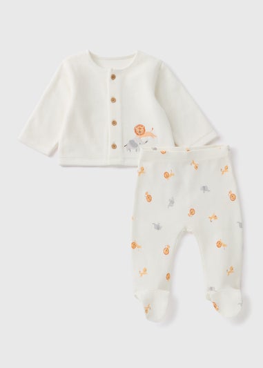 Baby Oatmeal Safari Top & Trouser Set (Newborn-18mths)