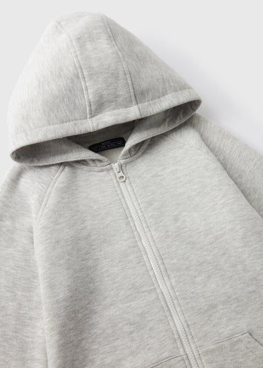 Boys Grey Zip Up Hoodie (7-15yrs)