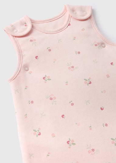 Baby Pink Floral Sleeping Bag (Newborn-18mths)