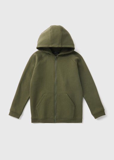 Boys Khaki Zip Up Hoodie (7-15yrs)