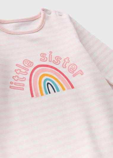 Pink Little Sister Sleepsuit (Newborn-18mths)