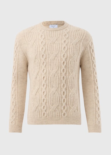 Ecru Cable Knit Jumper