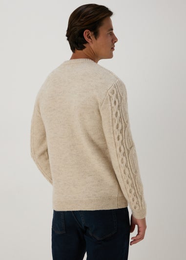 Ecru Cable Knit Jumper