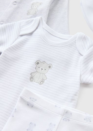 5 Piece Baby Grey Bear Starter Set (Newborn-9mths)