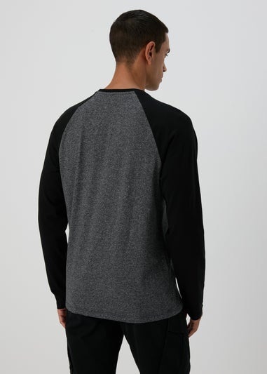 Grey Raglan Long Sleeve T-Shirt