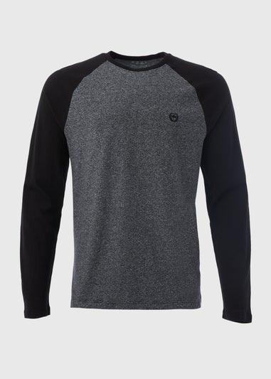 Grey Raglan Long Sleeve T-Shirt