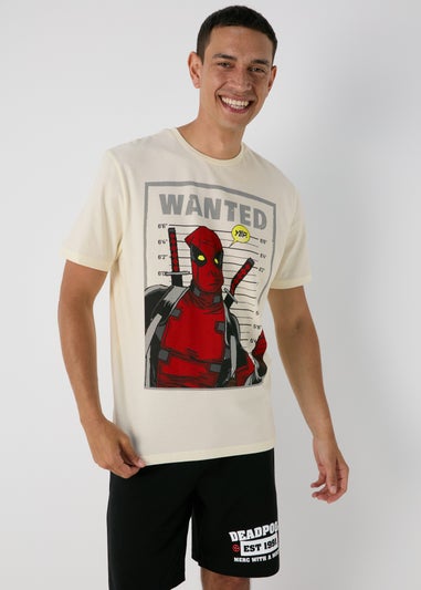 Marvel Deadpool Cream Pyjama Set