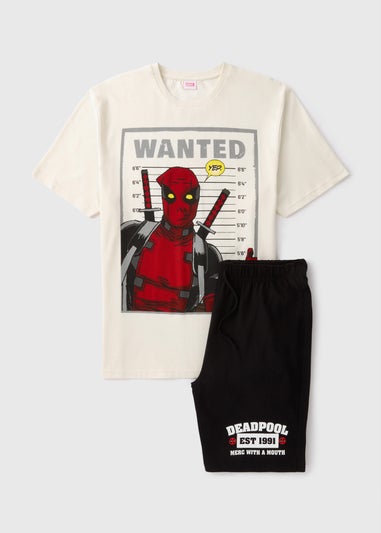 Marvel Deadpool Cream Pyjama Set