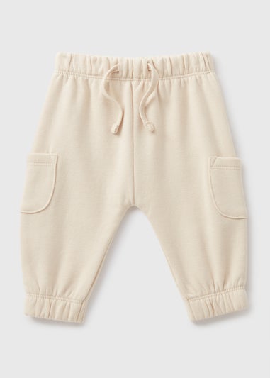 Baby Cream Cargo Jogging Bottoms (Newborn-23mths)