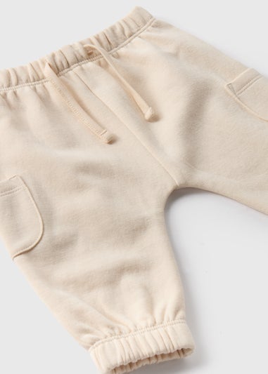 Baby Cream Cargo Jogging Bottoms (Newborn-23mths)