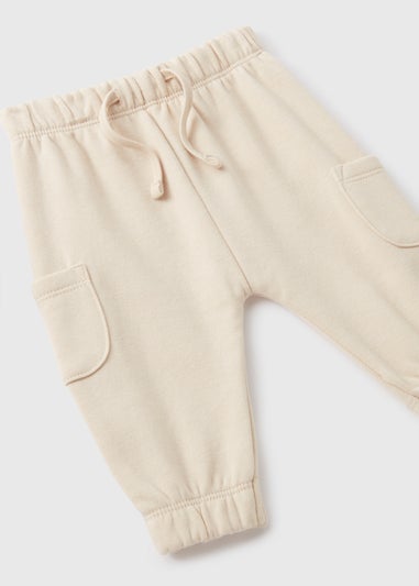 Baby Cream Cargo Jogging Bottoms (Newborn-23mths)