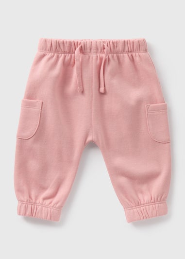 Baby Pink Cargo Jogging Bottoms (Newborn-23mths)