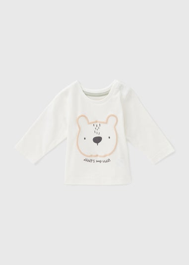 Baby Cream Daddy Bear T-Shirt (Newborn-23mths)