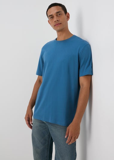 Blue Essential Crew Neck T-Shirt