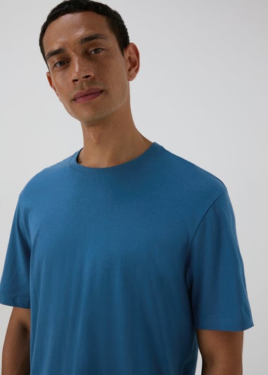 Blue Essential Crew Neck T-Shirt