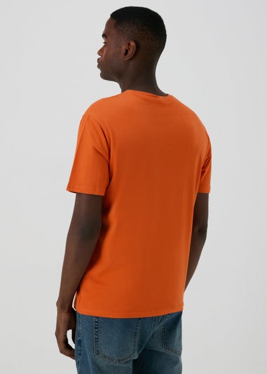 Orange V Neck Essential T-Shirt