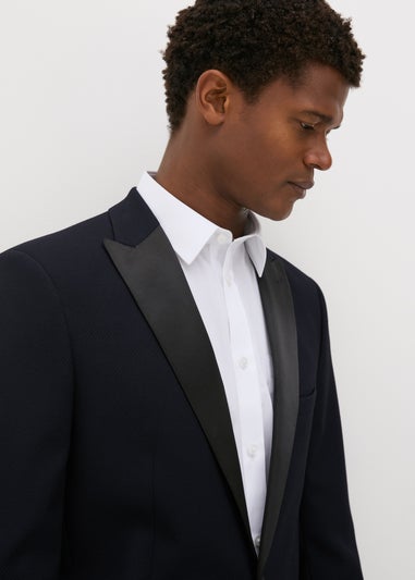 Taylor & Wright Navy Textured Dunham Suit Jacket