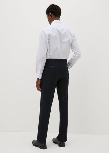 Taylor & Wright Dunham Navy Textured Evening Trousers