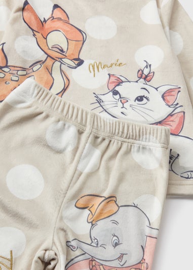 Disney Girls Cream Twosie Fleece Pyjama Set (9mths-7yrs)