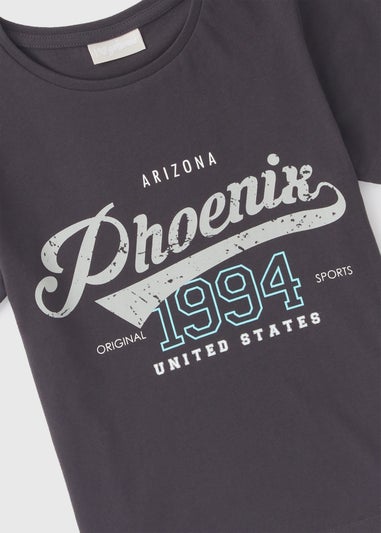 Girls Black Phoenix T-Shirt (7-15yrs)