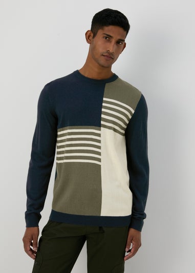 Multicolour Block Colour Jumper