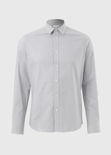 Taylor & Wright Grey Micro Check Slim Fit Shirt