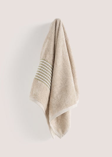 Green Bordered Towels