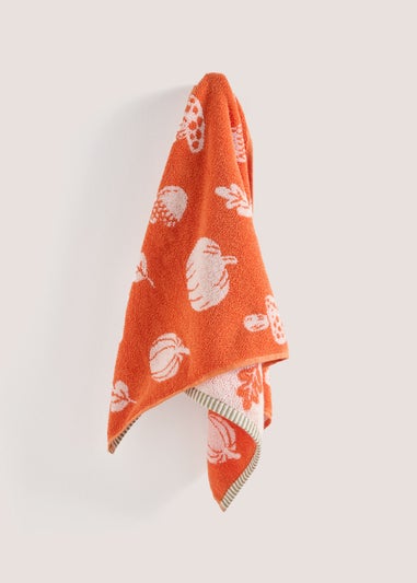 Orange Pumpkin Towel