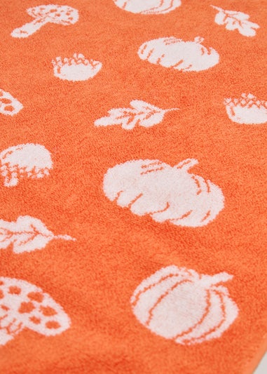 Orange Pumpkin Towel