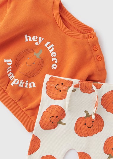 Baby Orange Pumpkin Top & Legging Set (Newborn-23mths)