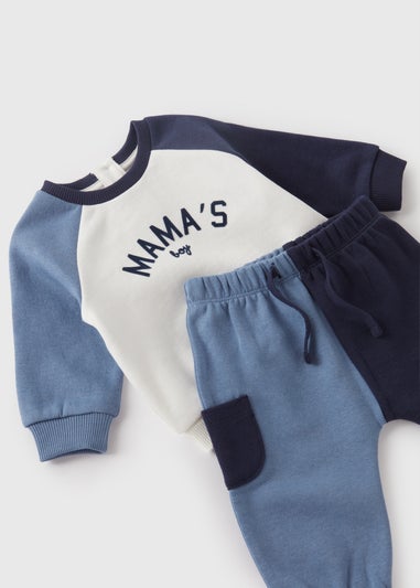 Baby Blue Sweatshirt & Jogging Bottoms Set (Newborn-23mths)