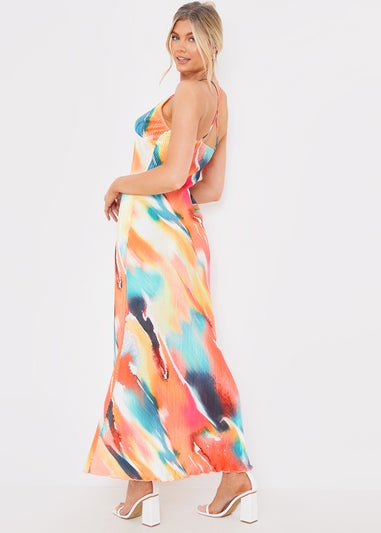 In The Style Jac Jossa Multicoloured Plisse Midi Dress