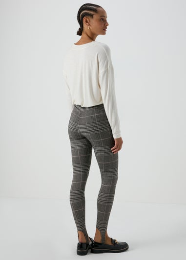 Brown Check Ponte Leggings Matalan