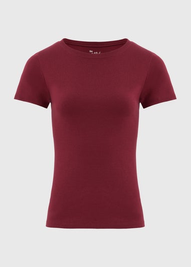 Burgundy Short Sleeve T Shirt