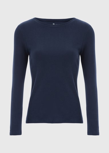 Navy Long Sleeve T Shirt