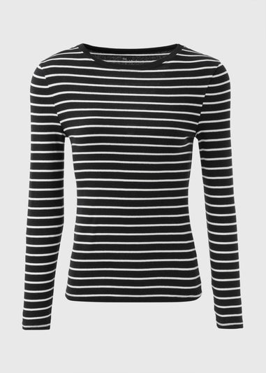 Black Stripe Long Sleeved Top