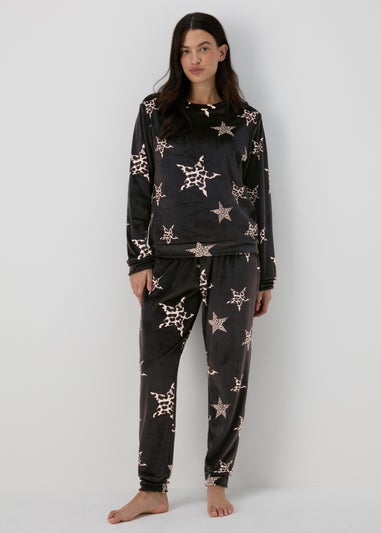 Black Star Print Lounge Set