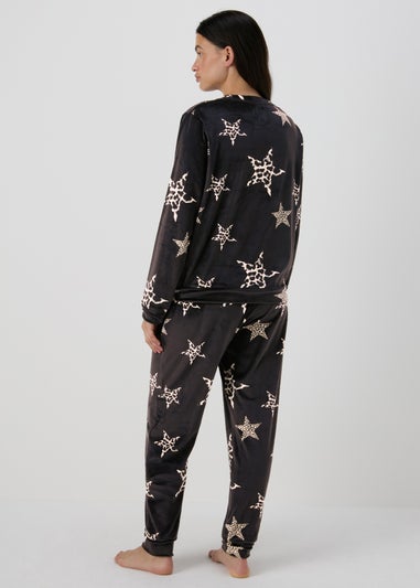 Black Star Print Lounge Set