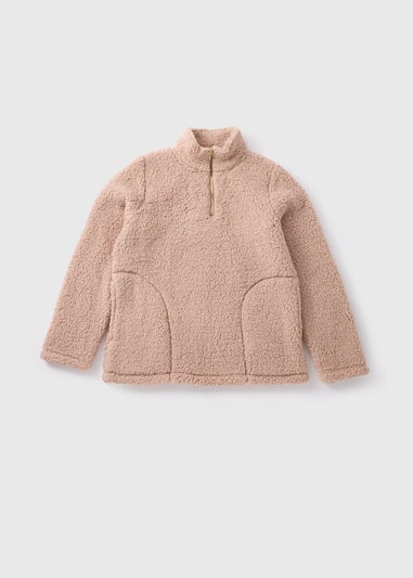 Mink Quarter Zip Snuggle Top