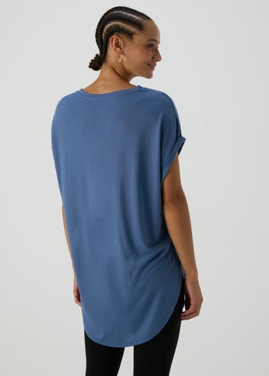 Blue Longline T-Shirt