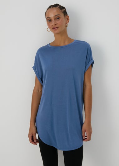 Blue Longline T-Shirt