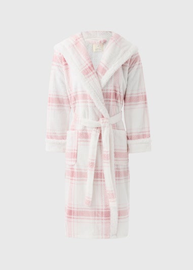 Cream Check Dressing Gown